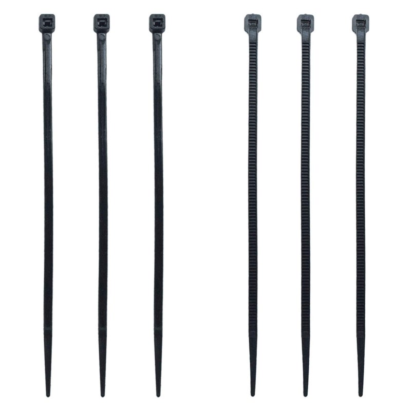 MILEKE 4 Inch Zip Ties (Tying Length 2.8""), 300Pcs Nylon Cable Ties Black - Image 2